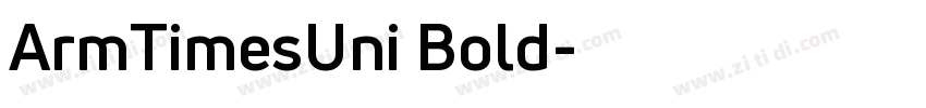 ArmTimesUni Bold字体转换